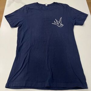 Bella Canvas Navy Blue Short Sleeve T-Shirt Hamptons Montauk Harbor